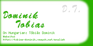 dominik tobias business card